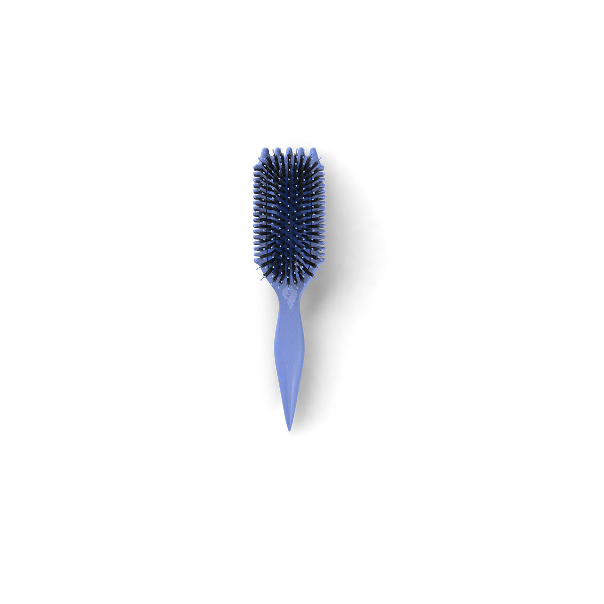Bounce Curl Volume EdgeLift Brush Blue med bløde børstepigge og ergonomisk blåt håndtag på hvid baggrund.